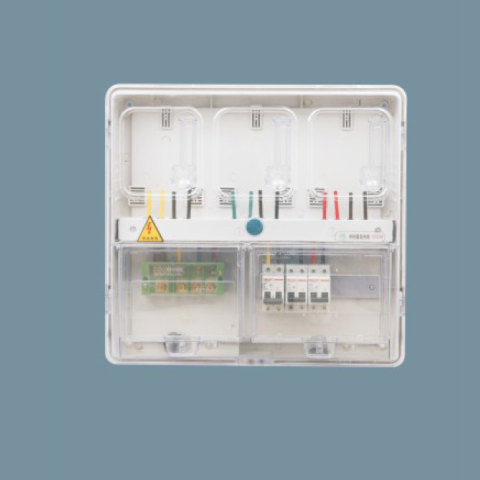 08A1D上下结构8表位透明电表箱