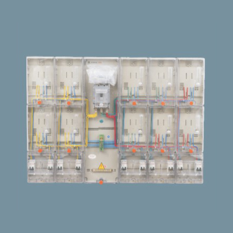 10A1P拼装式10表透明电表箱位